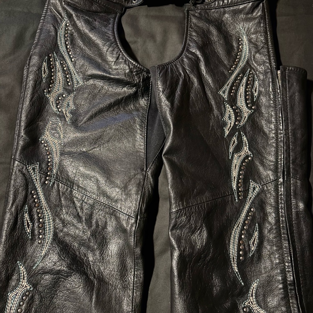 Vintage Harley-Davidson Black Leather Women Chaos Small - Picture 8 of 12